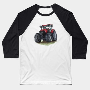 Big Red Tractor Baseball T-Shirt